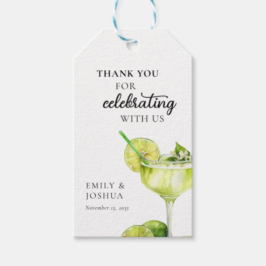 フィエスタマルガリータカップルシャワー ギフトタグ (正面)