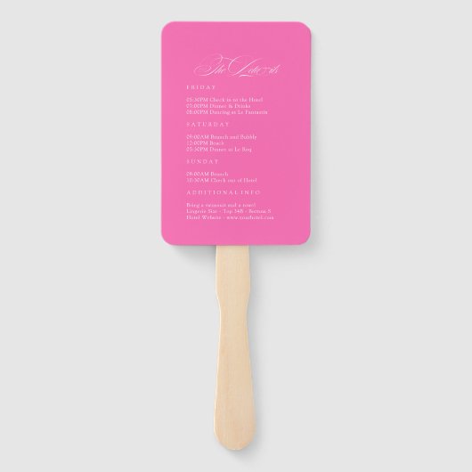 フィエスタマルガリータバチェロレッテウィークエンド招待状 ハンドファン (裏面)