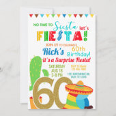 フィエスタマン/男性60歳の誕生日の招待状。 招待状 (正面)