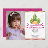 フィエスタムチャスグラシアスメキシコ誕生日 サンキューカード (正面/裏面)