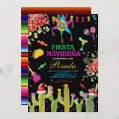 フィエスタメキシカンサボナビデナポサダクリスマス 招待状 (正面/裏面)