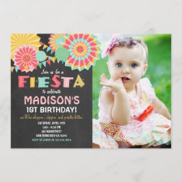 フィエスタメキシカンバースデーパーティー招待ピンク金ゴールド 招待状