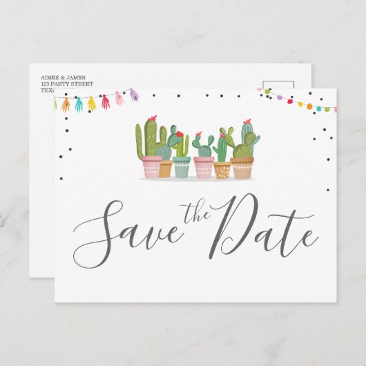 フィエスタメキシカンパステルサマーサボサボテン 案内ポストカード (正面/裏面)