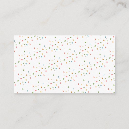 フィエスタメキシカーナサボス紙吹雪ブックスベビー エンクロージャーカード (裏面)