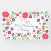 フィエスタメキシカーナフォークロアウォーター色フローラ 横断幕 (横)