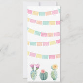 フィエスタメキシコのタコスの誕生日パーティーについて 招待状 (裏面)