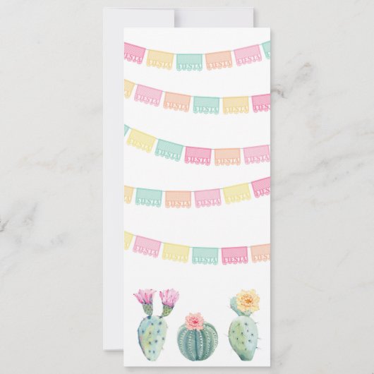 フィエスタメキシコのタコスの誕生日パーティーについて 招待状 (裏面)