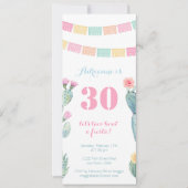 フィエスタメキシコのタコスの誕生日パーティーについて 招待状 (正面)