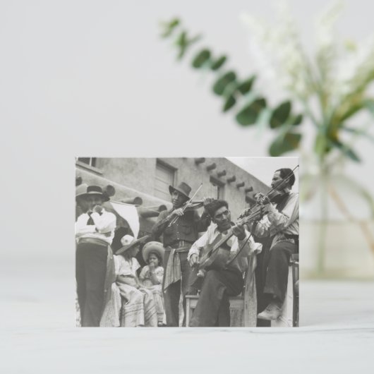 フィエスタメキシコアメリカミュージシャンタオスNM ポストカード (スタンド正面)