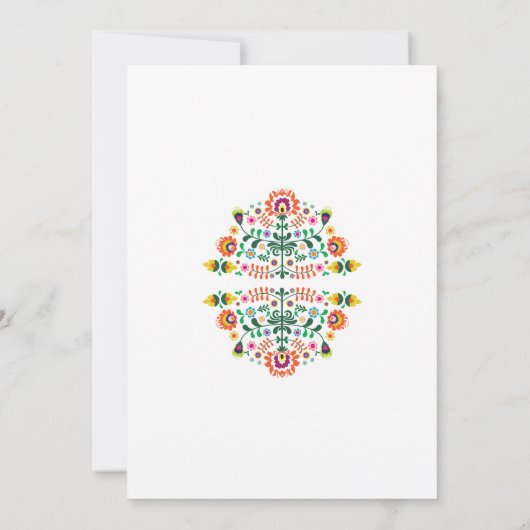 フィエスタメキシコウェディングパーティカラフル招待状 招待状 (裏面)