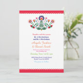 フィエスタメキシコウェディングパーティカラフル招待状 招待状 (スタンド正面)