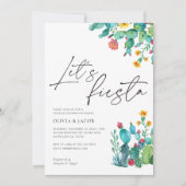 フィエスタメキシコカップルのシャワー 招待状 (正面)