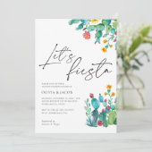 フィエスタメキシコカップルのシャワー 招待状 (スタンド正面)