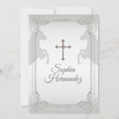 フィエスタメキシコガールシルバーバプテスマ&誕生日 招待状 (裏面)