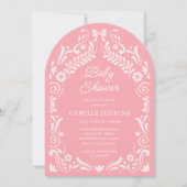 フィエスタメキシコガールベビーシャワーアーチ招待状 招待状 (正面)