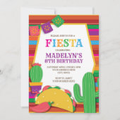 フィエスタメキシコサウスウエストタコ誕生日 招待状 (正面)