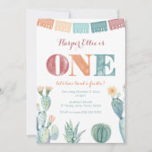 フィエスタメキシコテーマガール秋1st誕生日パーティー 招待状 (正面)