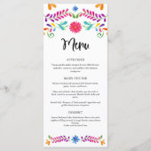 フィエスタメキシコテーマパーティーメニュー メニュー (正面)