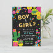 フィエスタメキシコテーマ性リビールパーティー 招待状 (スタンド正面)