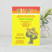 フィエスタメキシコテーマ5x7ブライダルシャワー招待状 招待状 (スタンド正面)