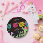 フィエスタメキシコバナーフローラサボス紙プレート ペーパープレート (パーティー)