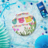 フィエスタメキシコバナーフローラサボス紙プレート ペーパープレート (パーティー)