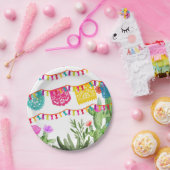 フィエスタメキシコバナーフローラサボス紙プレート ペーパープレート (パーティー)