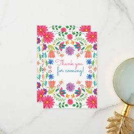 フィエスタメキシコフォーク水彩フローラ誕生日 サンキューカード