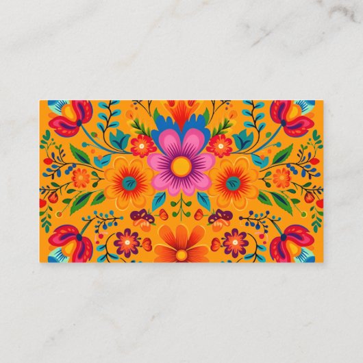 フィエスタメキシコフローラ書籍ベビー エンクロージャーカード (裏面)