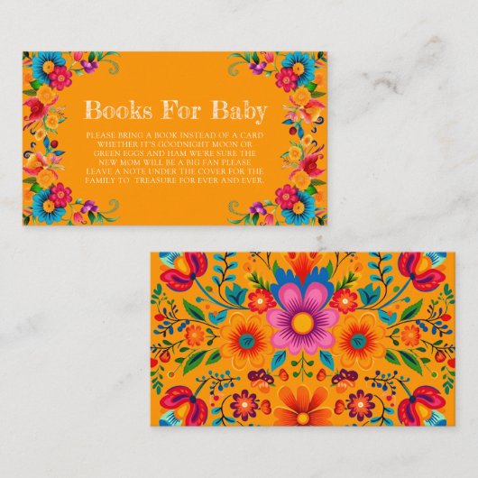 フィエスタメキシコフローラ書籍ベビー エンクロージャーカード (正面/裏面)