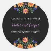 フィエスタメキシコフローラ結婚ズ ラウンドシール (正面)