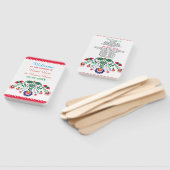 フィエスタメキシコフローラ結婚式 プログラムハンドファン ハンドファン (組立なし)