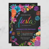 フィエスタメキシコフローラ誕生日招待状 招待状 (正面/裏面)