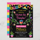 フィエスタメキシコフローラ誕生日 招待状 (正面/裏面)