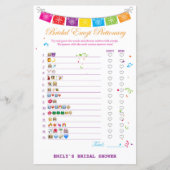 フィエスタメキシコブライダルシャワーゲームプリント (正面)