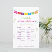 フィエスタメキシコブライダルシャワーゲームプリント (スタンド正面)