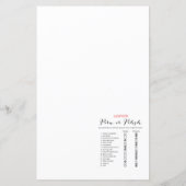 フィエスタメキシコブライダルシャワーゲームプリント (裏面)