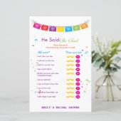 フィエスタメキシコブライダルシャワーゲームプリント (スタンド正面)