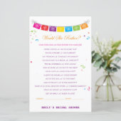 フィエスタメキシコブライダルシャワーゲームプリント (スタンド正面)