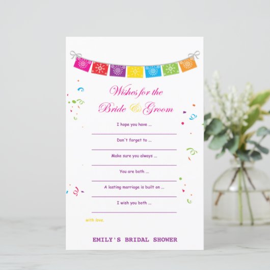 フィエスタメキシコブライダルシャワーゲームプリント (スタンド正面)