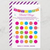 フィエスタメキシコブライダルシャワーゲームプリント (正面/裏面)