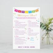 フィエスタメキシコブライダルシャワーゲームプリント (スタンド正面)