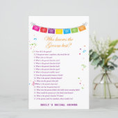 フィエスタメキシコブライダルシャワーゲームプリント (スタンド正面)