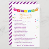 フィエスタメキシコブライダルシャワーゲームプリント (正面/裏面)