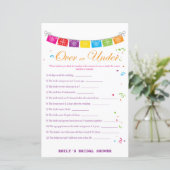 フィエスタメキシコブライダルシャワーゲームプリント (スタンド正面)