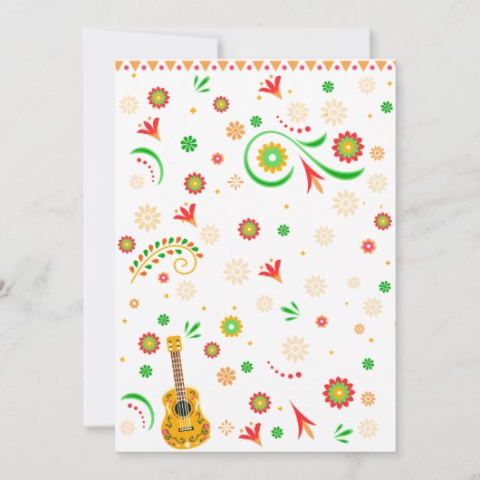 フィエスタメキシコブライダルシャワーシンコデマヨ 招待状 (裏面)