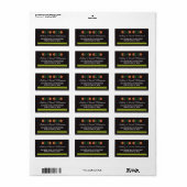 フィエスタメキシコプリント結婚住所 シール (フルシート)