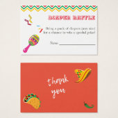 フィエスタメキシコベビーシャワーおむつラッフル (正面&裏面)