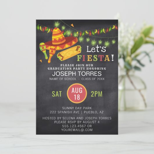 フィエスタメキシコ卒業パーティシャルボード 招待状 (スタンド正面)