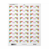 フィエスタメキシコ差出人住所ラベル ラベル (フルシート)